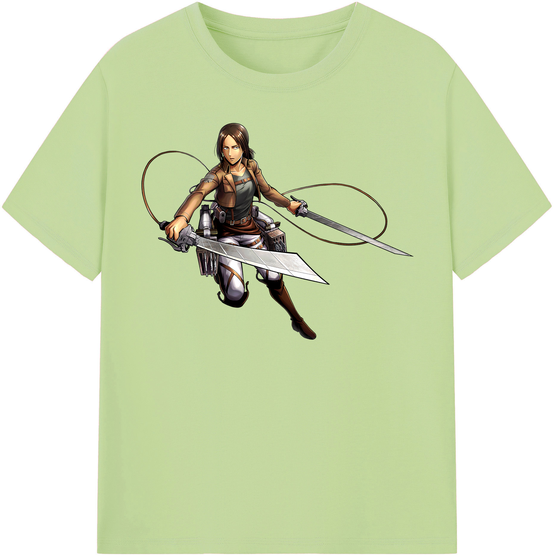 （画像用） 進撃の巨人 Attack on Titan 綿100％半袖Tシャツ（フロントプリント）